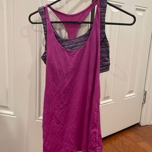 lulu lemon tank too with built in sports bra